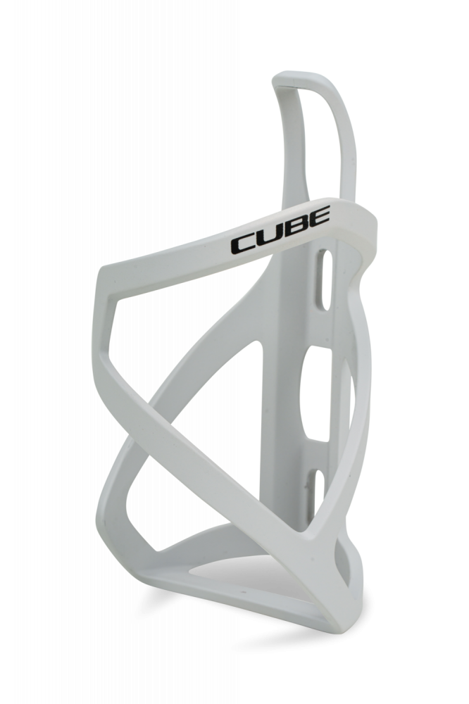 SUPORT BIDON CUBE BOTTLE CAGE HPP LEFT-HAND SIDECAGE MATT BLACK - GLOSSY LIGHTGREY [1]