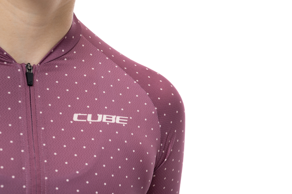 TRICOU CUBE ATX WS HALF ZIP CMPT S/S BERRY M [3]
