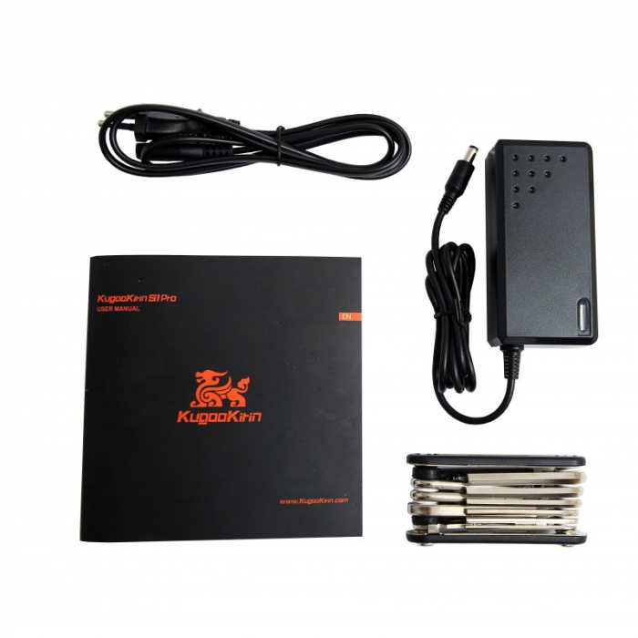 Trotineta Electrica KUGOO Kirin S1 Pro, Viteza Maxima 30km/H, Autonomie 30Km, Motor 350W, Acumulator 36V 7.5Ah, Negru [12]