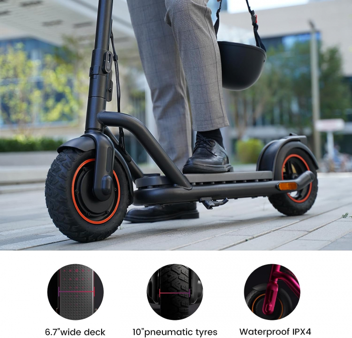 Trotineta Electrica Navee N65 Viteza maxima 25km/h, Autonomie maxima 65Km, Motor 500W, acumulator 48V 12.5Ah, Roti 10" [12]