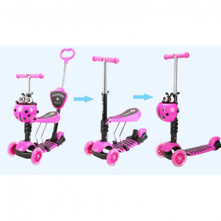 Trotineta evolutiva Scooter 5 in 1 pentru copii, Portocalie [1]