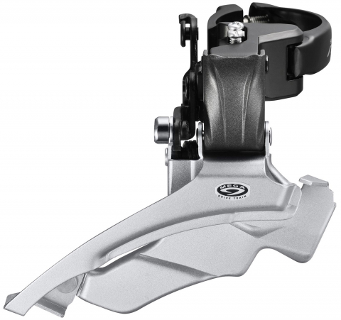 Piese biciclete - SCHIMBATOR FATA SHIMANO ALTUS FD-M371, 3 VITEZE, DOWN SWING, TRAGERE DUBLA, COLIER 34.9MM