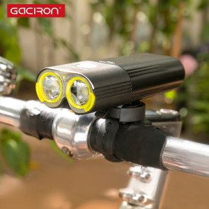 Far LED Gaciron V9D-1600, 1600 Lumeni, Baterie Reincarcabila 5000 mah, Rezistenta la Apa IPX6, Negru [2]