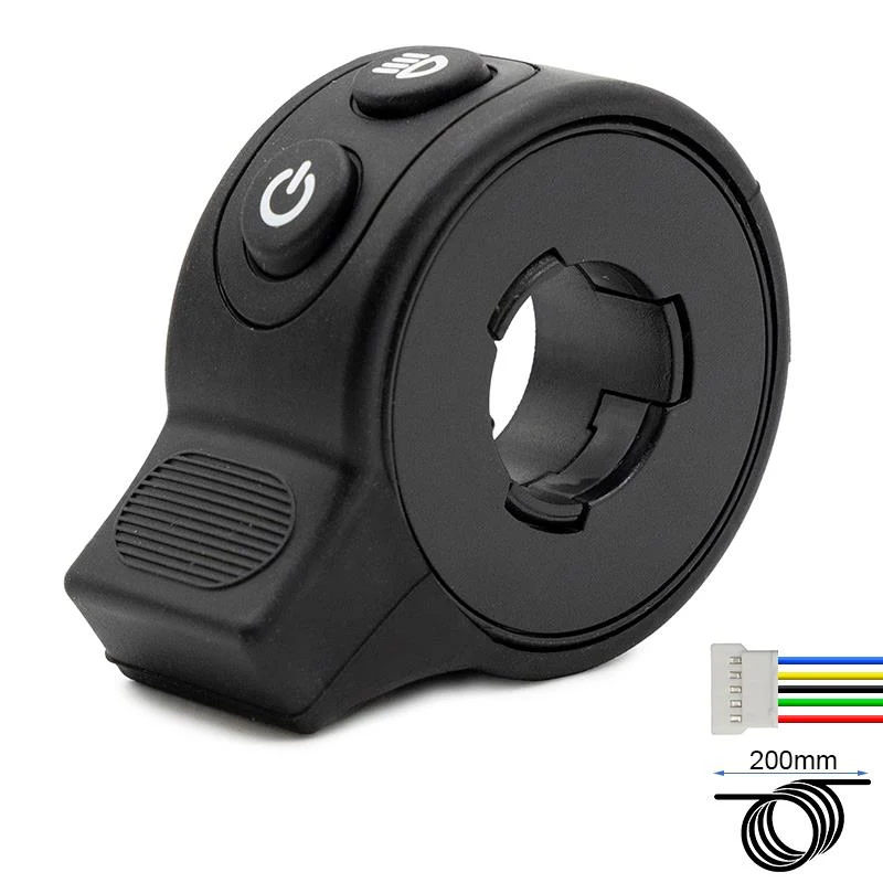 Piese trotinete electrice - Aceleratie cu buton de pornire si lumini pentru trotineta electrica Cecotec D20/30/40