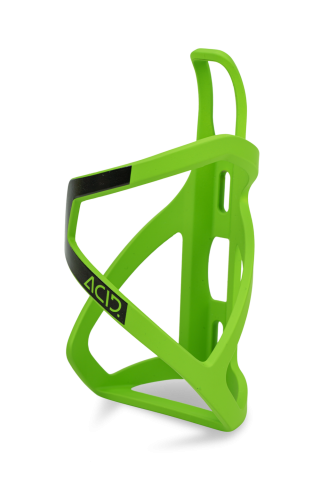 Ciclism - ACID BOTTLE CAGE HPP LEFT-HAND SIDECAGE MATT BLACK GREENGLOSSY