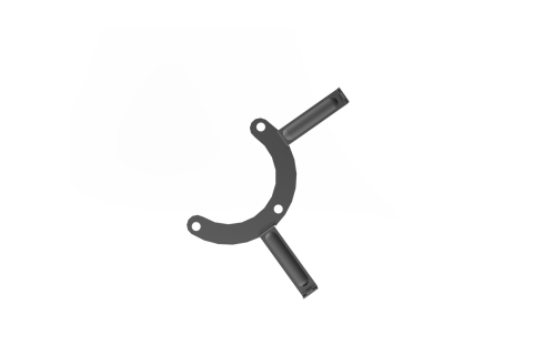 Angrenaj pedalier - ACID CHAINGUARD IC 3.0 HYBRID EASY ENTRY FRAME MOUNTING PLATE NEGRU