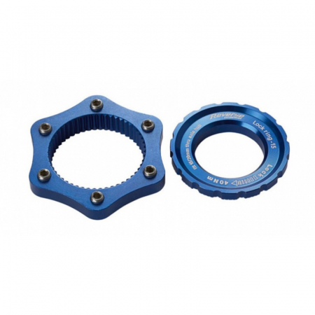 Piese biciclete - Adaptor centerlock Reverse albastru