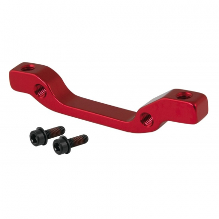 Piese biciclete - Adaptor etrier fata postmount/standard Force 160 mm rosu