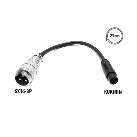 Piese trotinete electrice - Adaptor incarcator GX16 3P la Kukirin G2 Master G2 Pro (2024)