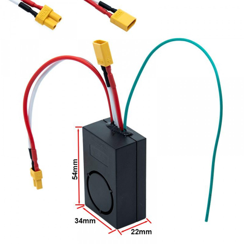Antifurt bicicleta cu alarma sau GPS - Alarma antifurt pentru biciclete si trotinete 36v - 48V, Cityneye, Negru XT30
