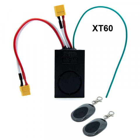 Sistem antifurt - Alarma antifurt pentru biciclete si trotinete electrice 36 - 48V, Cityneye, Negru XT60