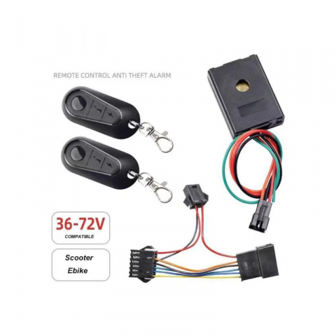 Ciclism - Alarma cu telecomanda pentru trotineta/bicicleta electrica 36/72V