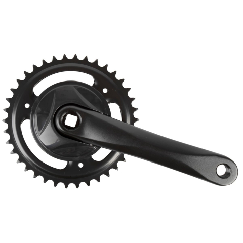 Piese biciclete - Angrenaj Metal-Aluminiu 1v SXT 38T 170 mm Negru