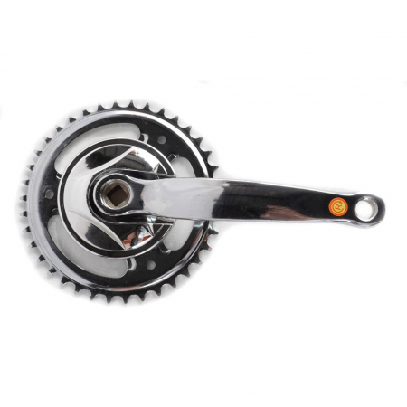 Piese biciclete - Angrenaj pedalier CTS1-150, 38T, argintiu nichelat