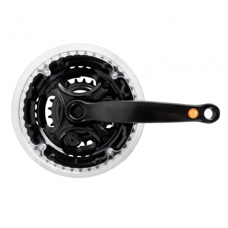 Piese biciclete - Angrenaj pedalier MTB XJ-170, 42/34/24T, negru