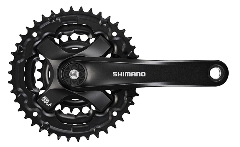 Ciclism - ANGRENAJ PEDALIER SHIMANO TOURNEY FC-TY501, 48X38X28T, BRAT 170MM, PT. 6/7/8 VITEZE PE SPATE