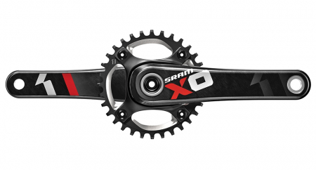 Angrenaj Pedalier Sram X01 X-Sync Fara Foi Brat 170 Carbon, negru-rosu [1]