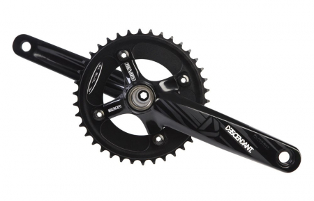 Piese biciclete - Angrenaj Pedalier Truvativ Descendant 1.1 Brat 165Alu, Pentru Gxp 68/73, negru