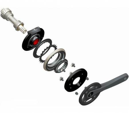 Angrenaj Pedalier Truvativ Hammerschmidt Fr, gri [1]