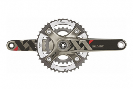 Piese biciclete - Angrenaj Pedalier Truvativ Xx 42-28T, Q164, Fara Bb30, negru-argintiu