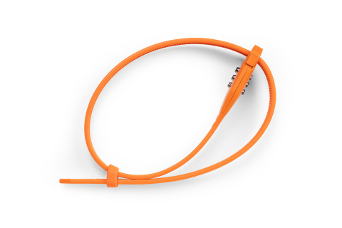 ANTIFURT ACID CABLE LOCK RATCH Portocaliu [2]