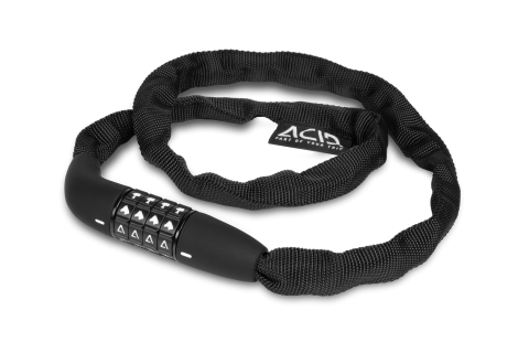 Antifurt bicicleta - ANTIFURT ACID CHAIN LOCK TANGID C80 Negru