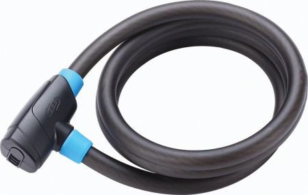 Antifurt bicicleta cu cablu din otel - Antifurt bicicleta BBB PowerSafe BBL-31 12mmx150cm negru/albastru