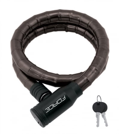 Ciclism - Antifurt bicicleta Force 80/18mm negru