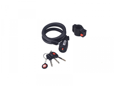 Ciclism - Antifurt Bicicleta P2R SPIRO - 12 x 1000 mm, Negru