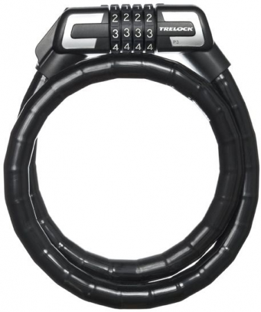 Antifurt bicicleta cu alarma sau GPS - Antifurt Bicicleta Trelock P 3 100/19 Cifru - L 100 Cm, Negru