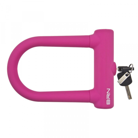 Ciclism - ANTIFURT BRN TIP-U SILICON 76X128 ROZ, NIV6/10, 2CHEI AMPRENTA