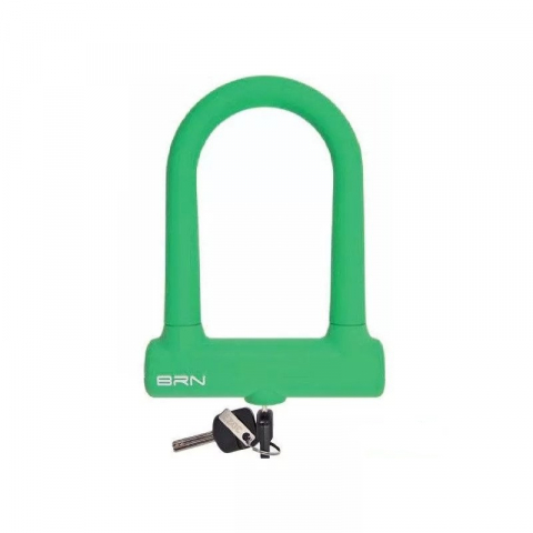 Ciclism - ANTIFURT BRN TIP-U SILICON 76X128 VERDE, NIV6/10, 2CHEI AMPRENTA
