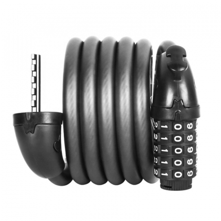 Accesorii trotinete electrice - Antifurt Cifru 5 cifre trotineta electrica, 12x1200, negru