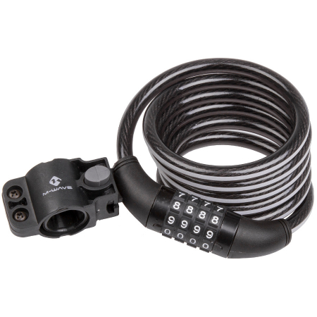 Antifurt bicicleta cu cablu din otel - Antifurt cu Cifru M-WAVE  DS 10.18 Illu  Reflex