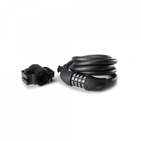 ANTIFURT RFR COMBINATION LOCK HPP 12X1500MM NEGRU GRI Ciclism - ANTIFURT RFR COMBINATION LOCK HPP 12X1500MM NEGRU GRI