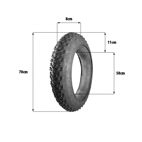 Ciclism - Anvelopa 20x4 FAT BIKE
