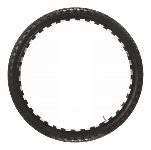 Anvelopa Bicicleta GRL 6661 - 24 x 1.95 Inch, BK, Negru [1]