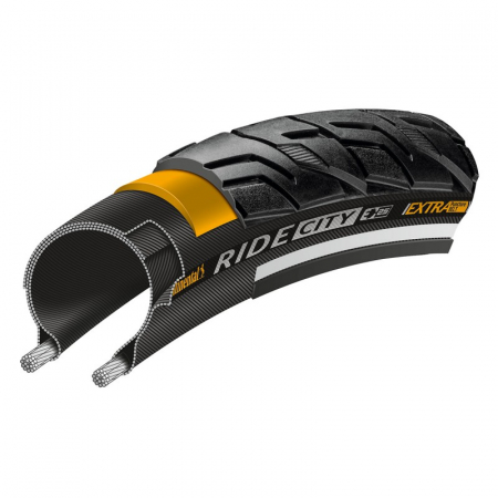 Ciclism - Anvelopa Continental Ride City Reflex EXTRa PunctureBelt 32-622 (28*1 1/4 *1 3/4) negru