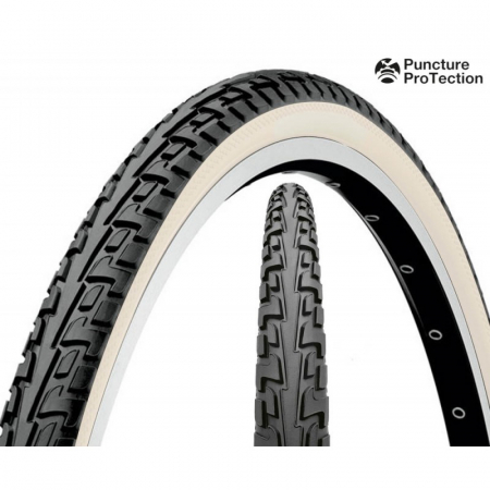 Ciclism - Anvelopa Continental Ride Tour 37-622 (28*1 3/8*1 5/8) negru/alb