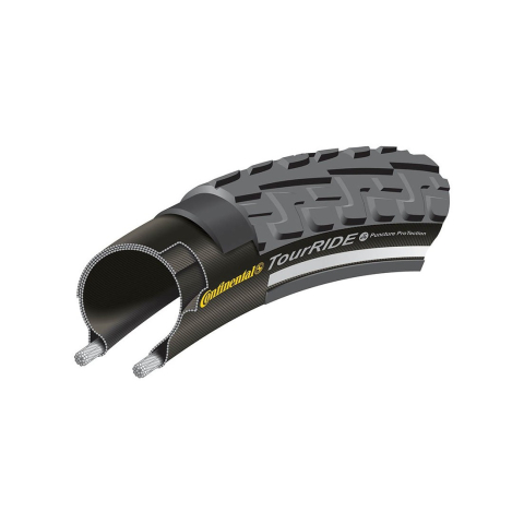 Ciclism - Anvelopa Continental Ride Tour Reflex 42-622 negru/negru