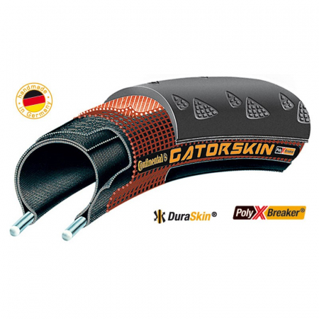 Piese biciclete - Anvelopa pliabila Continental Gatorskin 25-622 (700x25C) negru