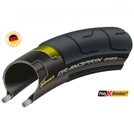 Piese biciclete - Anvelopa pliabila Continental Grand Prix 28-622 (700x28C) negru/negru