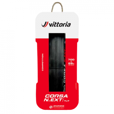 Piese biciclete - Anvelopa VITTORIA Corsa N.EXT 700x28C 28-622Tubeless TLR Nylon 100 TPI Negru 330g