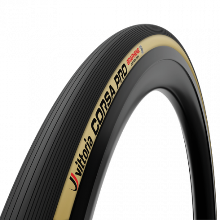 Piese biciclete - Anvelopa VITTORIA Corsa Pro 700x28C 28-622 Tubeless TLR Corespun 320TPI Cream 295g