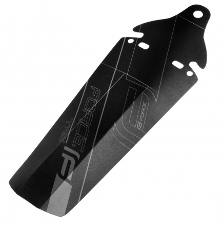 Ciclism - Aparatoare noroi spate FORCE TRIS, plastic, negru