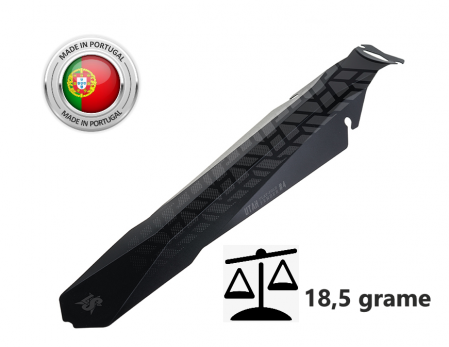 Ciclism - Aparatoare Noroi Spate LASALLE SPORTS UTAH#4 Negru Matt 106x368 mm