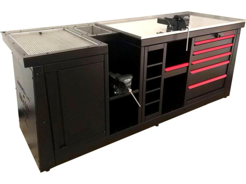 Ciclism - BANC REPARTII SUSPENSII BIKE LIFT SUSPENSIONS WORKBENCH H100 Negru