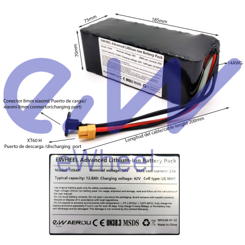 Baterie externa pentru trotineta/bicicleta electrica  36V 12.8Ah [9]