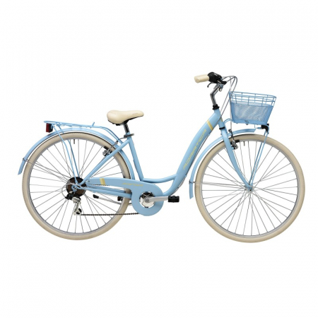 Ciclism - Bicicleta Adriatica Panda 28 Lady 6V albastru matt 42 cm