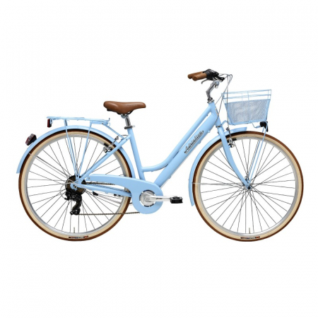 Ciclism - Bicicleta Adriatica Retro Lady 28 Albastru deschis 450mm